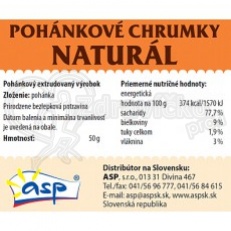 Pohánkové chrumky natural 50g 