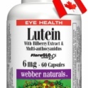 WEBBER Lutein 6mg s čučoriedkovým extraktom 60cps.