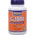 NOW Vitamín C 1000mg 100tbl. s predľženým účinkom a šípkami 