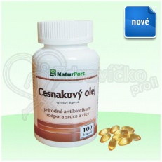 Cesnakový olej 100cps. 350mg 